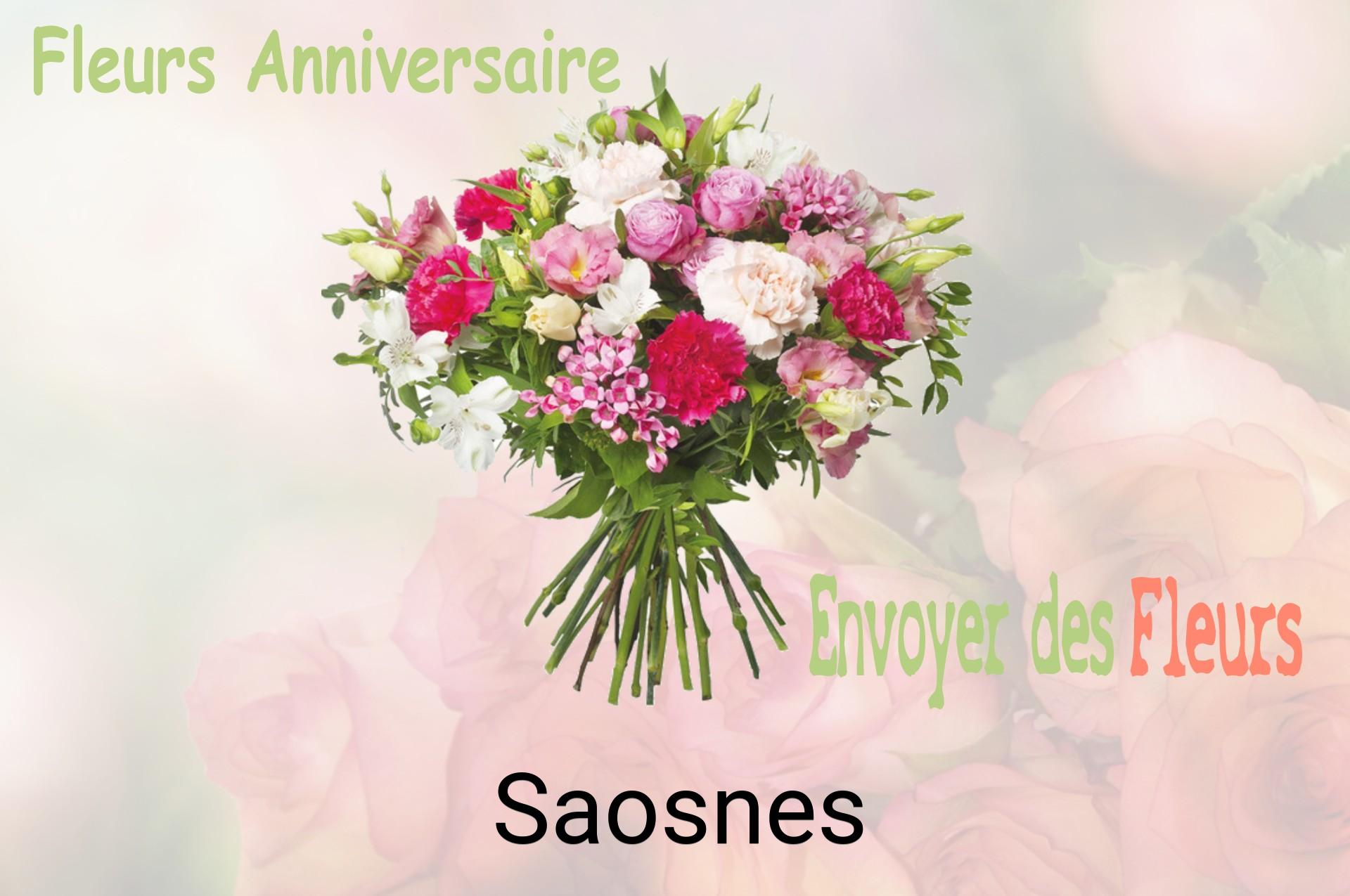 Bouquet de fleurs d’anniversaire livré à Saosnes